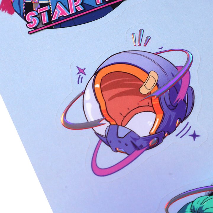 Custom Raised Foil Printing Sticker Sheet