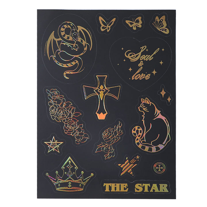 Custom Raised Foil Printing Sticker Sheet