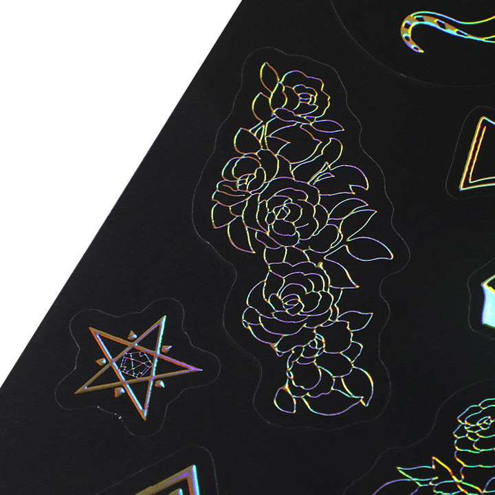 Custom Raised Foil Printing Sticker Sheet