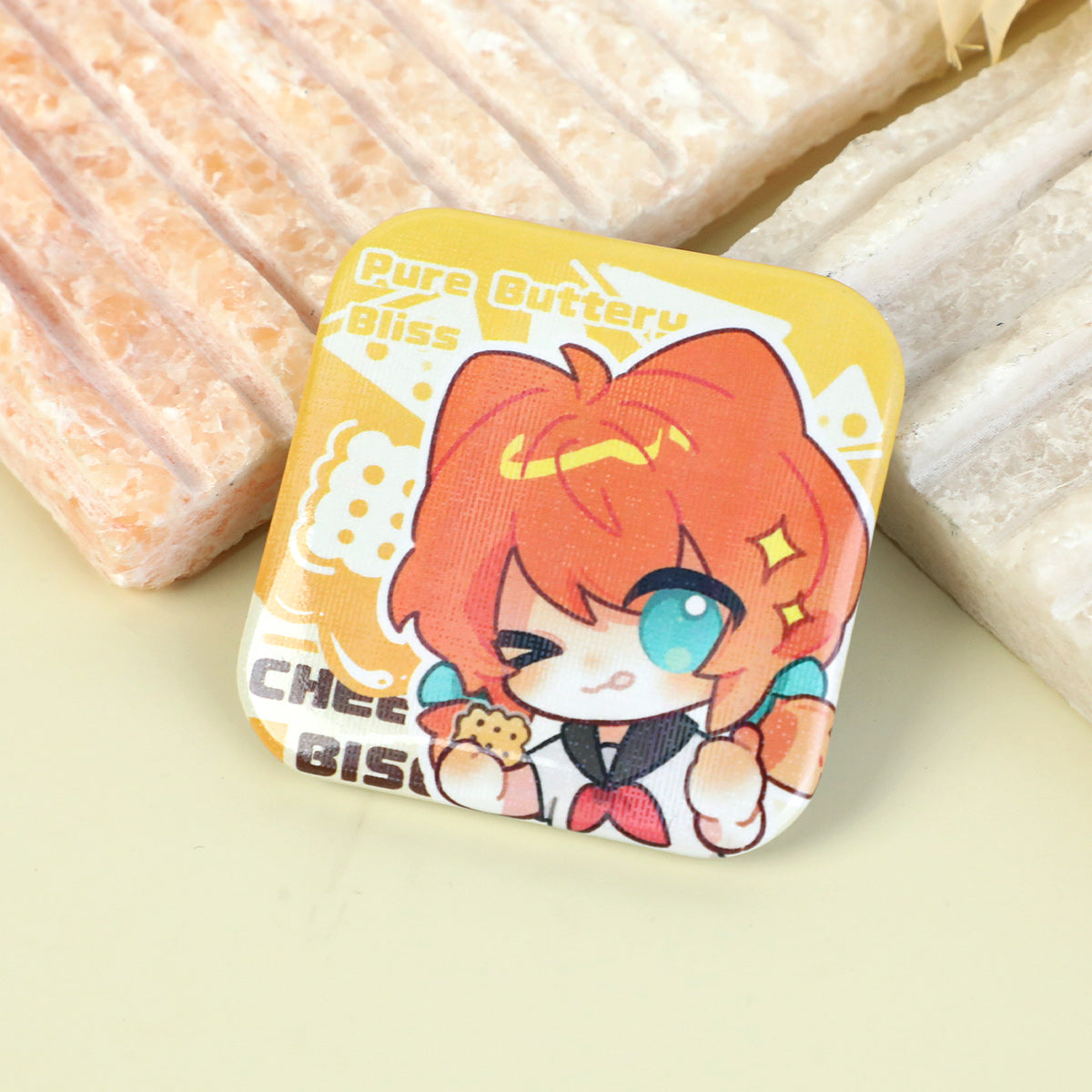 Custom Square Button Pins