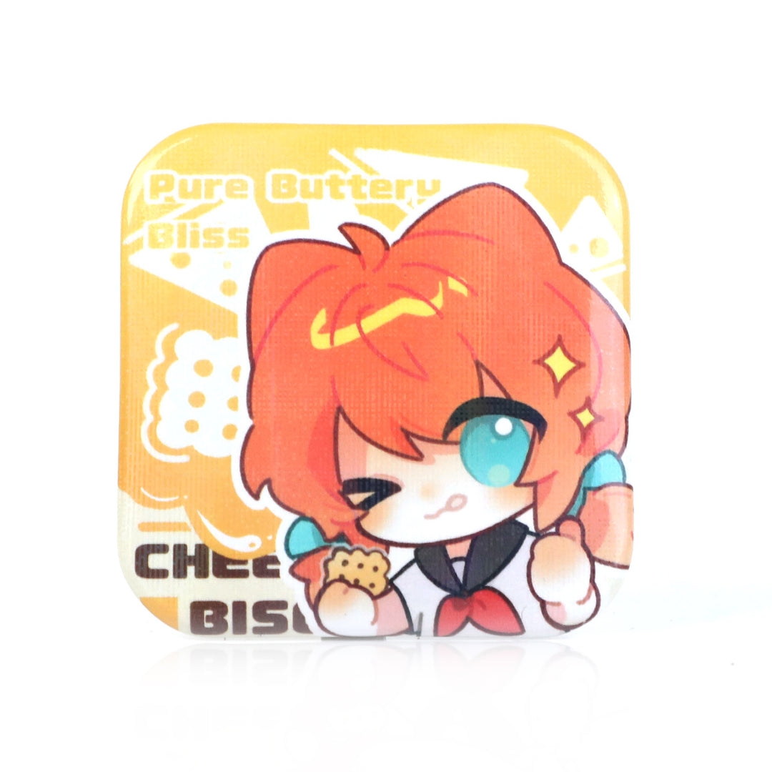 Custom Square Button Pins