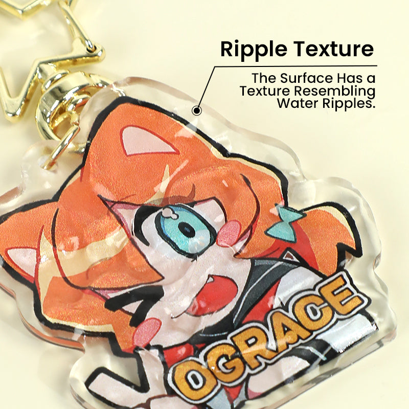 Custom Ripple Acrylic Keychains