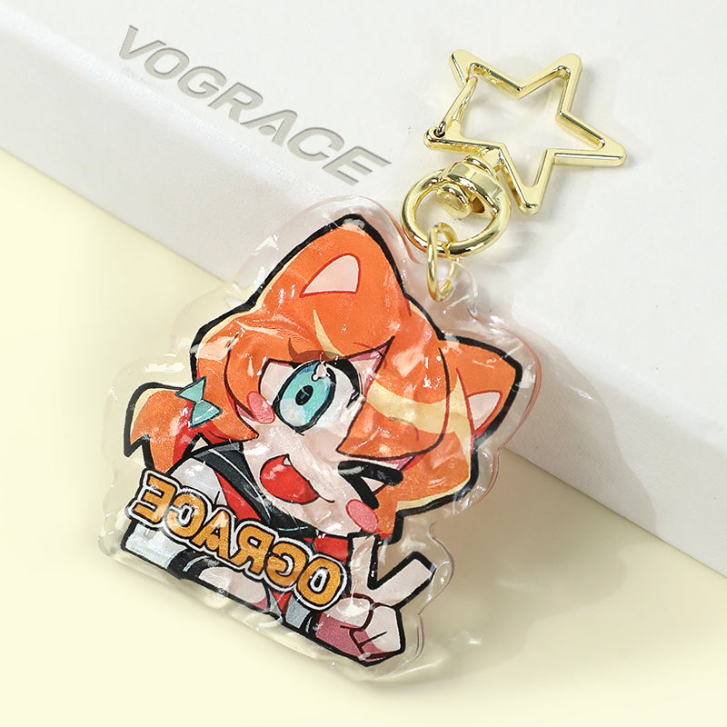 Custom Ripple Acrylic Keychains