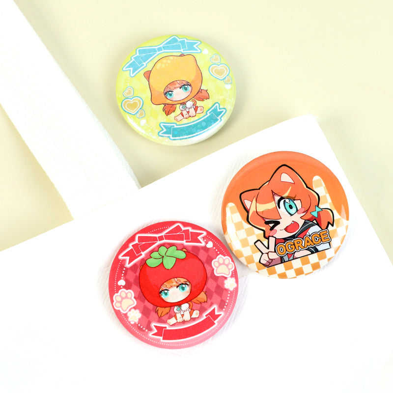 Custom Round Button Pins