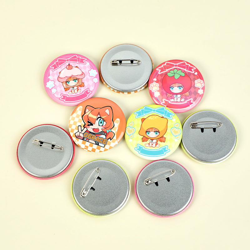 Custom Round Button Pins