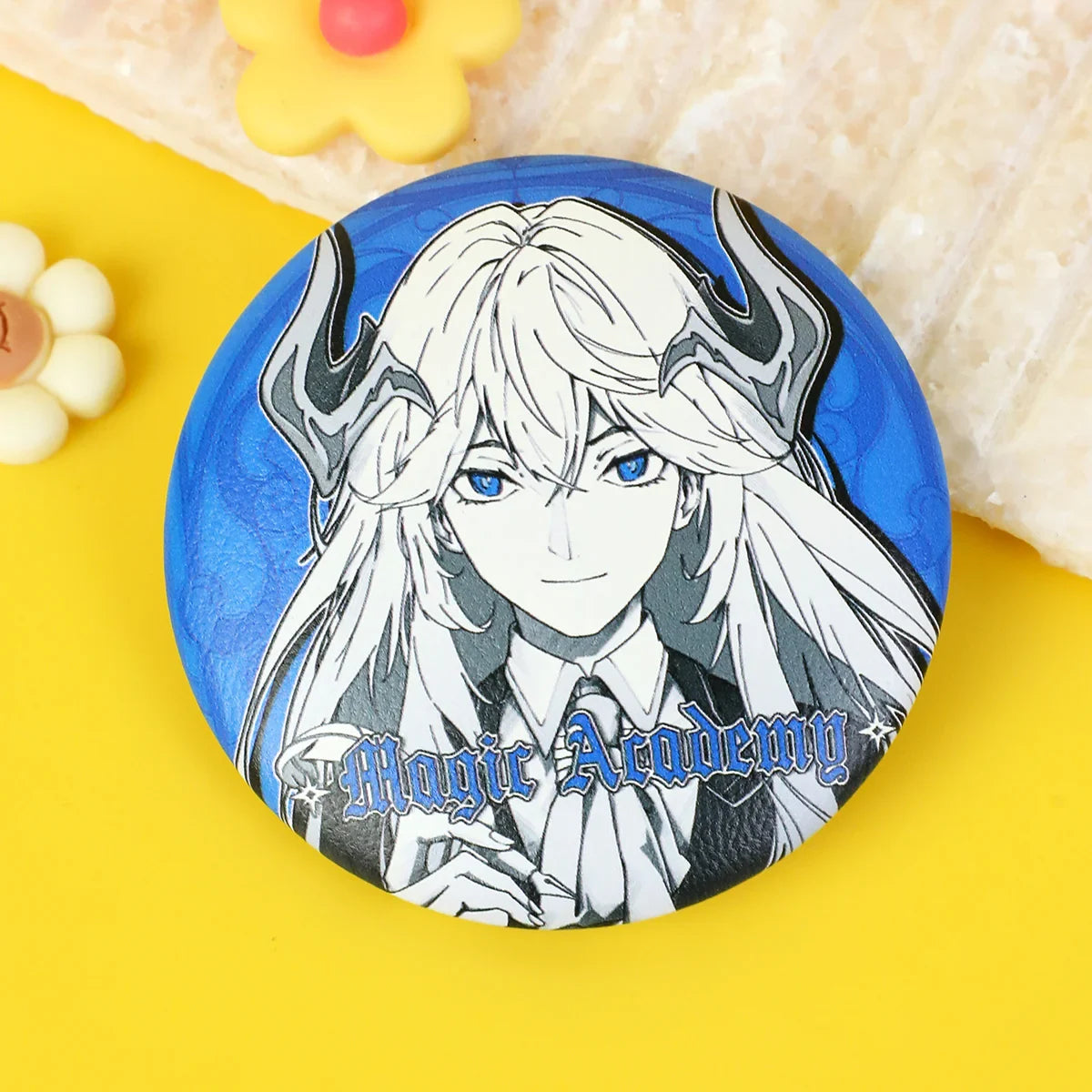 Custom Round PU Leather Button Pins | Vograce