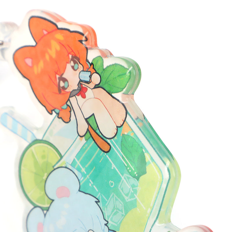 Custom Rounding Clear Acrylic Keychains - VOGRACE