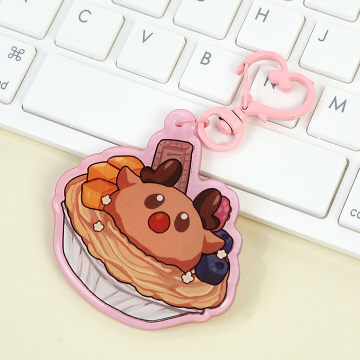 Custom Rounding Clear Acrylic Keychains - VOGRACE