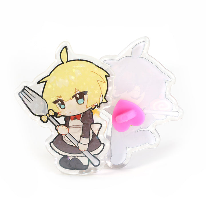 Custom Rounding Clear Acrylic Pins - VOGRACE