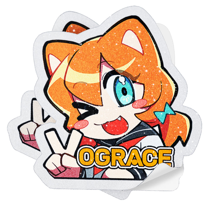 Custom Sand Glitter Frosted Stickers - VOGRACE