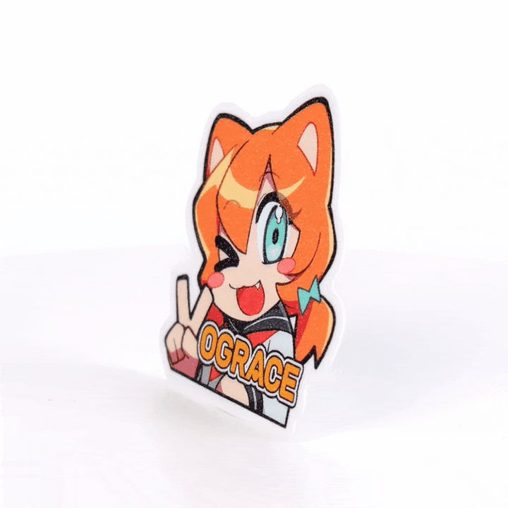 Custom Sand Glitter Frosted Stickers - VOGRACE