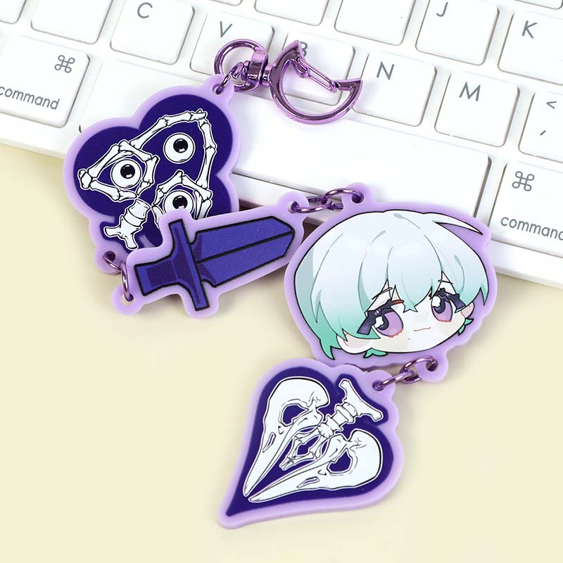 Custom Series Connection Colored Acrylic Keychains – VOGRACE