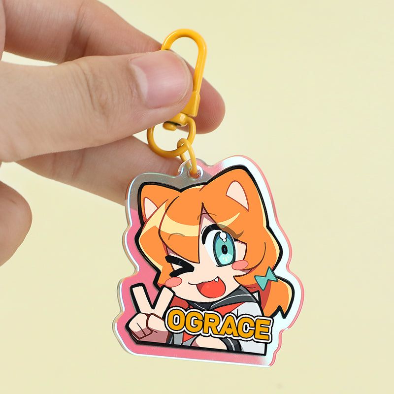 Custom Rainbow Acrylic Charms