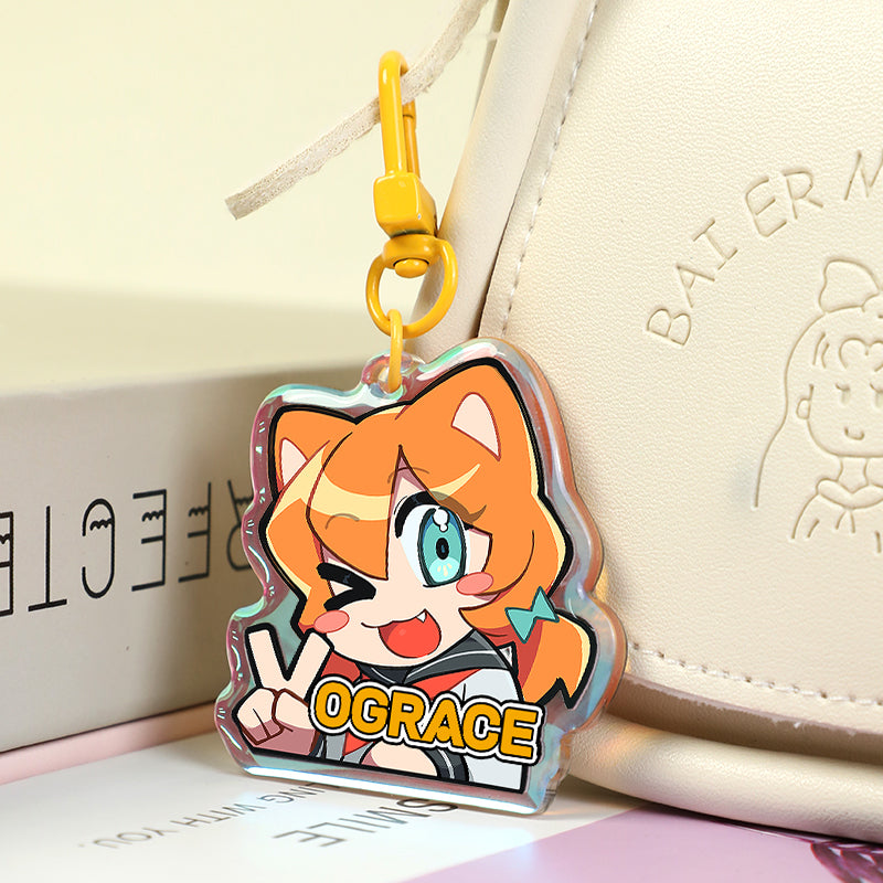 Custom Series Connection Rainbow Acrylic Charms