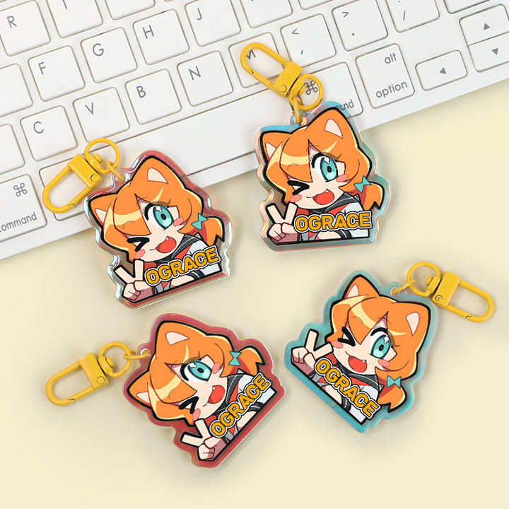 Custom Series Connection Rainbow Acrylic Charms
