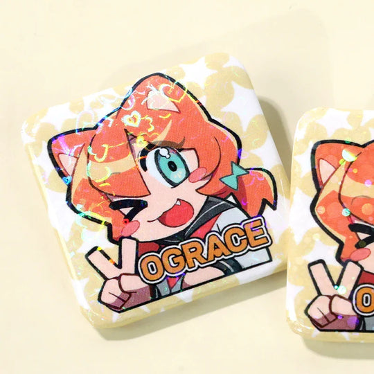 Custom Square Button Pins
