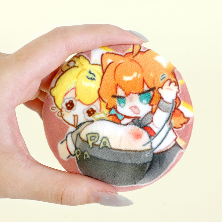 Custom Squishy Plush Butt Badge