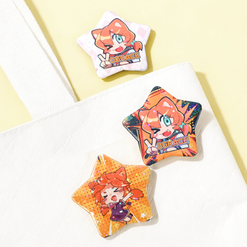 Custom Star Button Pins