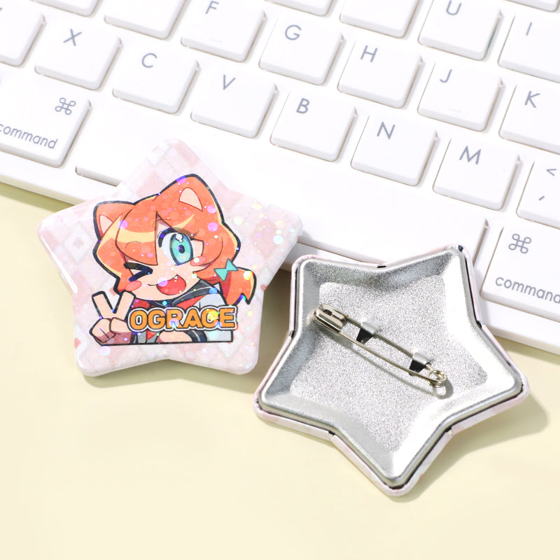Custom Star Button Pins