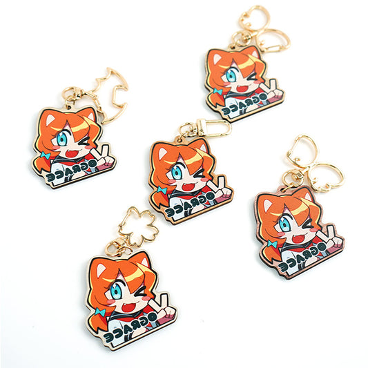 Custom Synthetic Wooden Keychains - VOGRACE