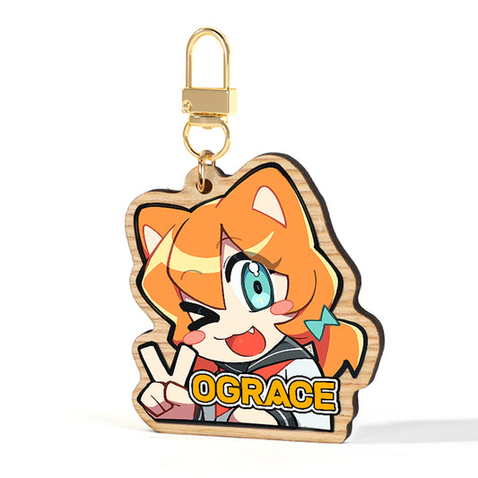 Custom Synthetic Wooden Keychains