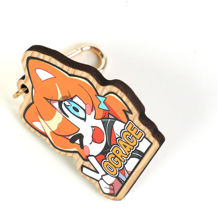 Individuell Schlüsselanhänger aus synthetischem Holz