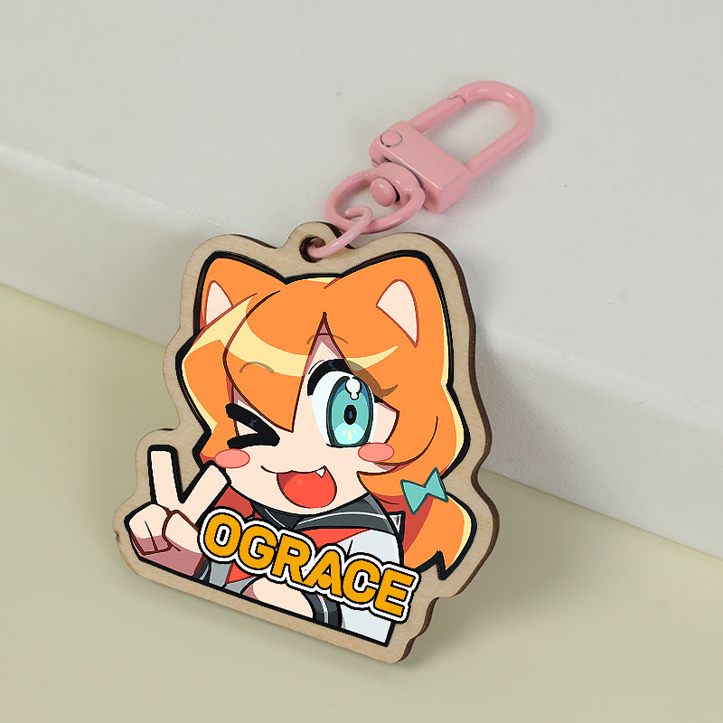 Individuell Schlüsselanhänger aus synthetischem Holz