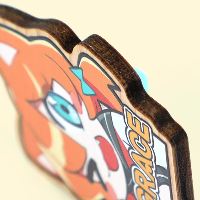 Custom Synthetic Wooden Pins Badges