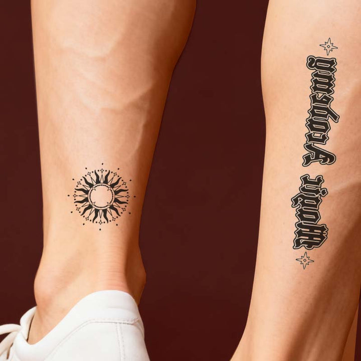 Custom Temporary Tattoo Sticker Sheets - VOGRACE