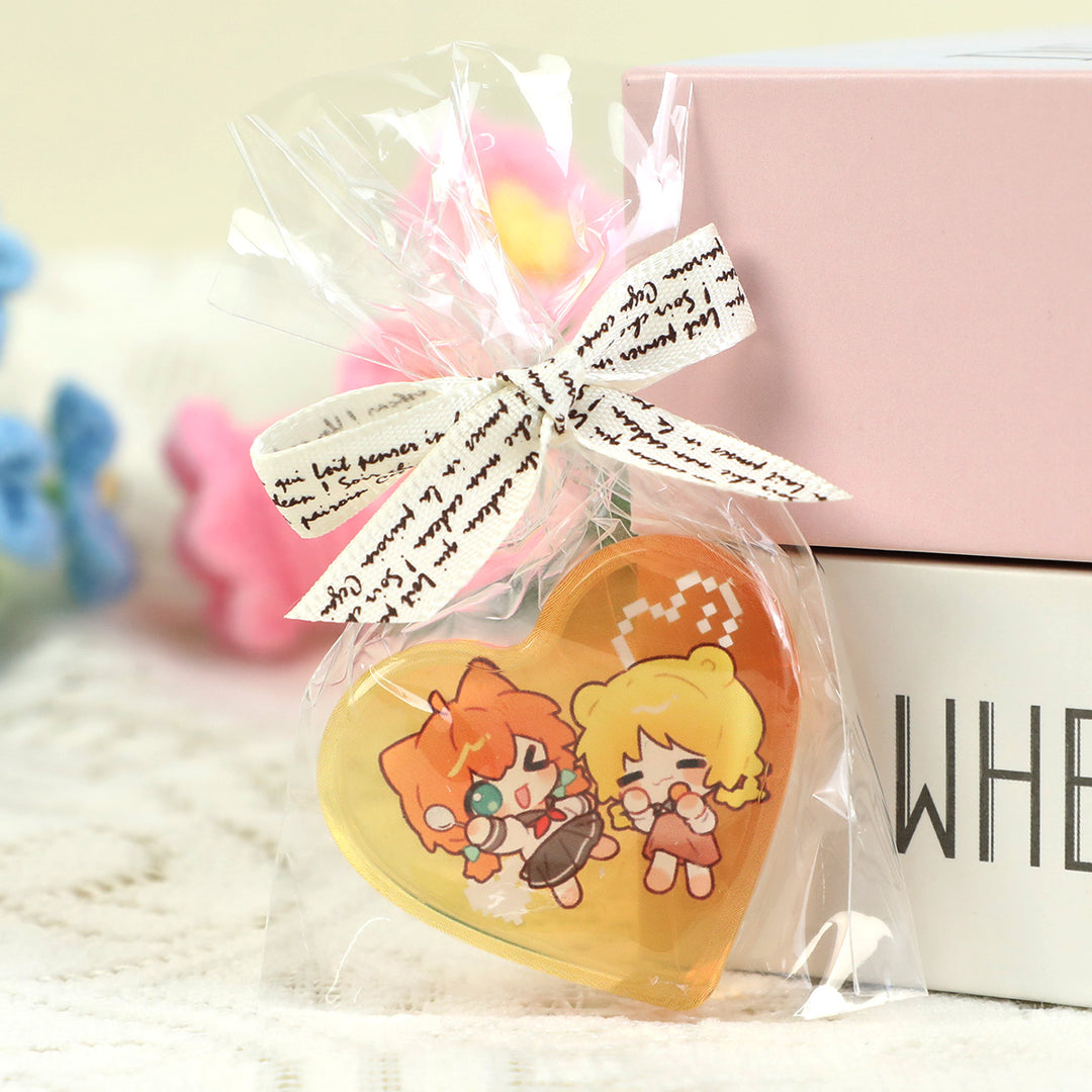 Custom Thick Rounding Clear Acrylic Keychain