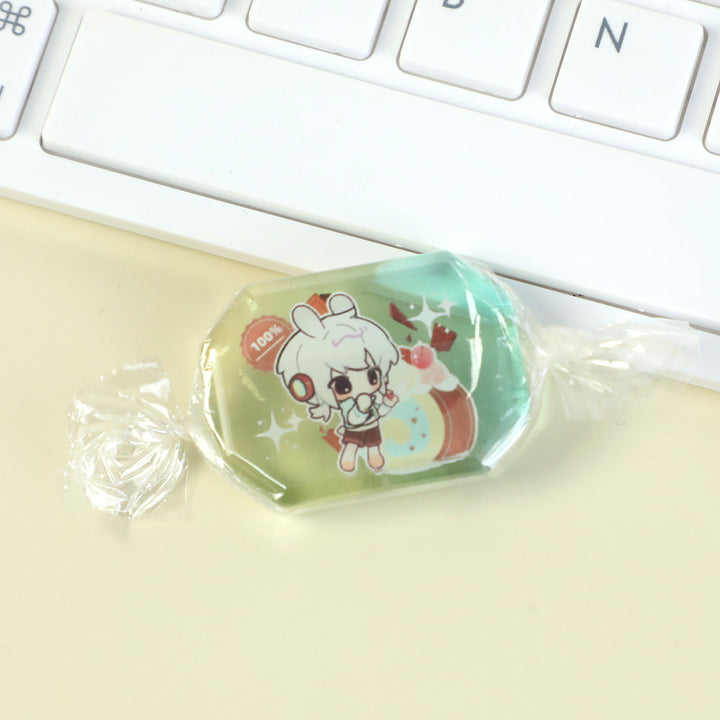 Custom Thick Rounding Clear Acrylic Keychain