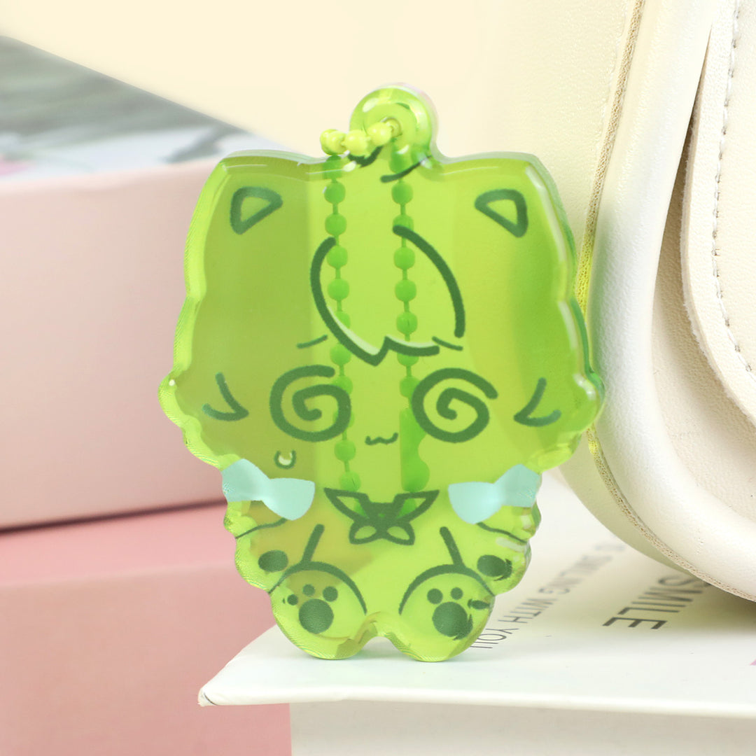 Custom Thick Rounding Clear Acrylic Keychain