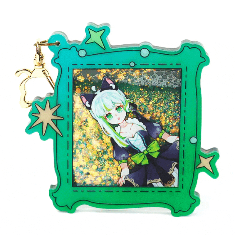 Custom Thicken Quicksand Liquid Keychains - VOGRACE