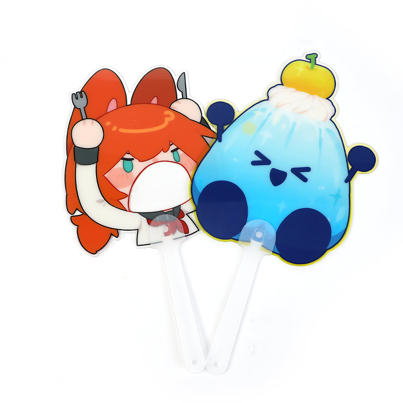 Custom Translucent Hand Fans(Flash Sale) - VOGRACE