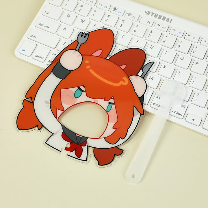 Custom Translucent Hand Fans(Flash Sale) - VOGRACE