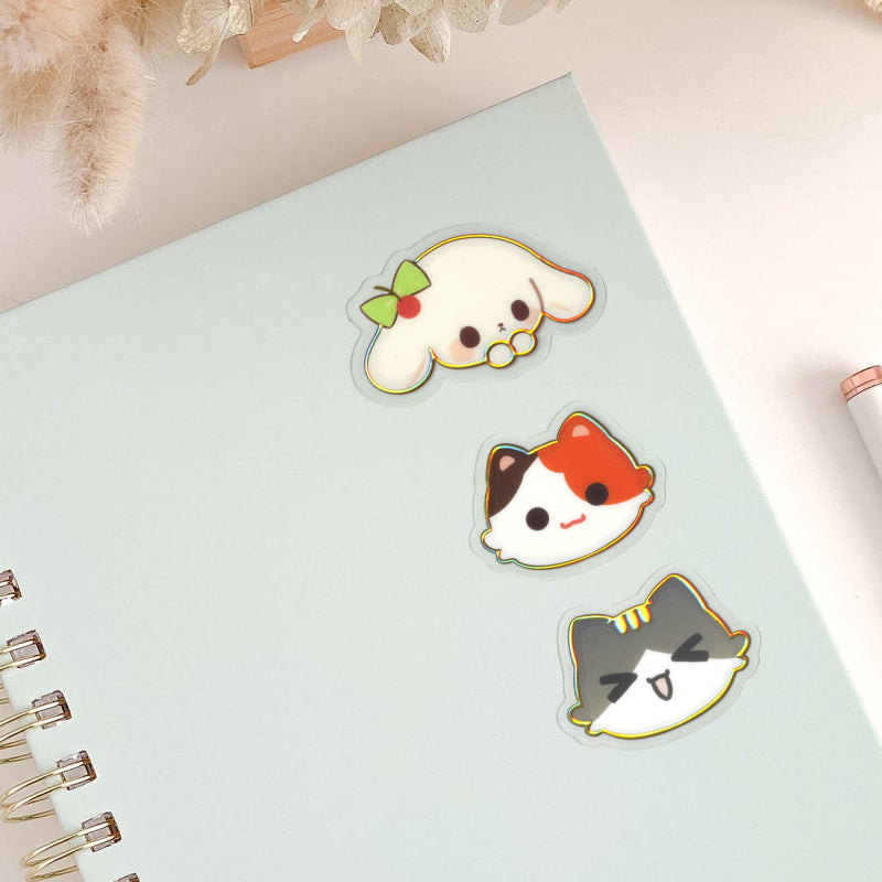Custom Transparent Raised Foil Sticker Sheet