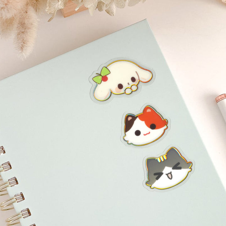 Custom Transparent Raised Foil Sticker Sheet