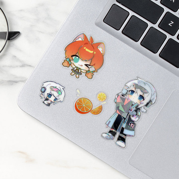 Custom Transparent Raised Foil Sticker Sheet