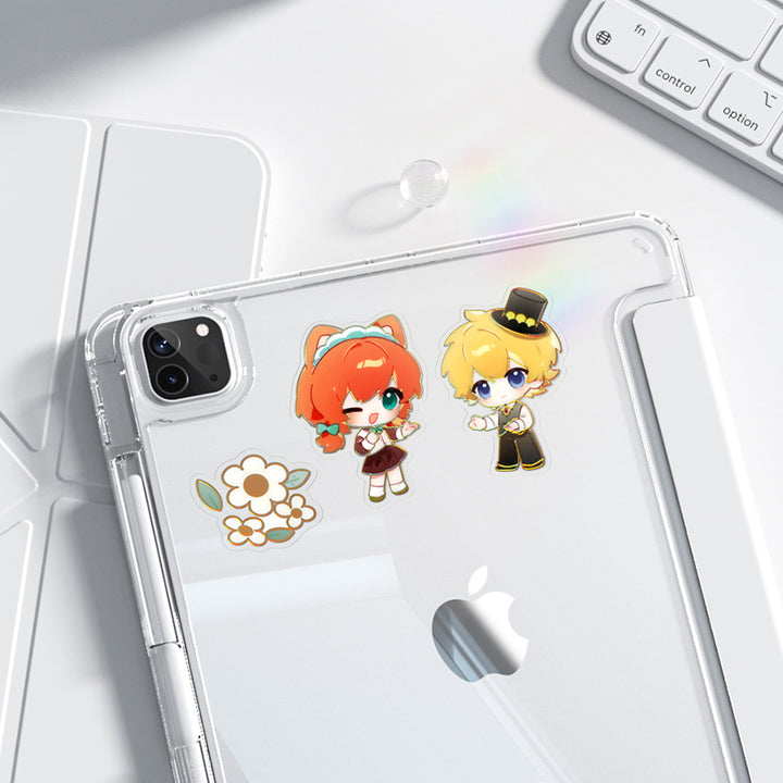 Custom Transparent Raised Foil Sticker Sheet