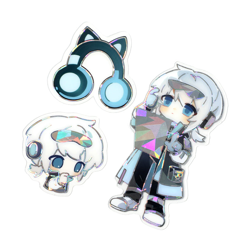 Custom Transparent Raised Foil Sticker Sheet