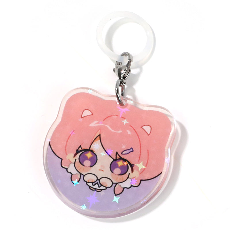 Custom Umbrella Holographic Keychains