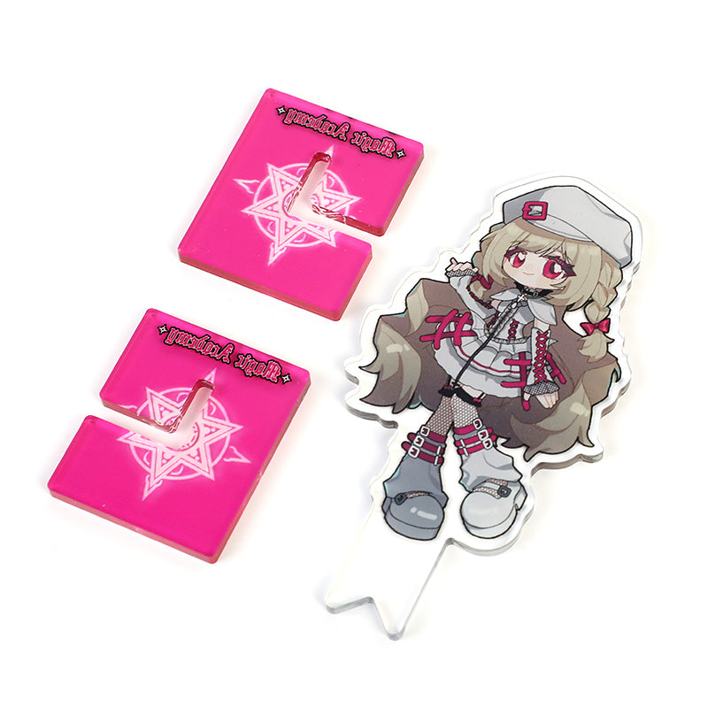 Custom X-Shaped Clear Acrylic Standees - VOGRACE