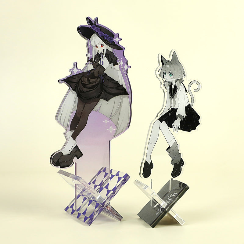 Custom X-Shaped Clear Acrylic Standees - VOGRACE