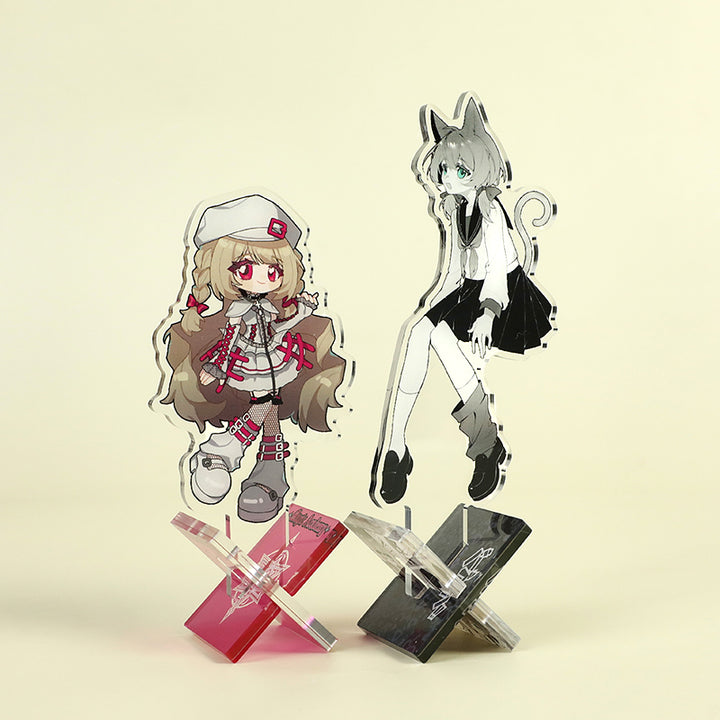 Custom X-Shaped Clear Acrylic Standees - VOGRACE