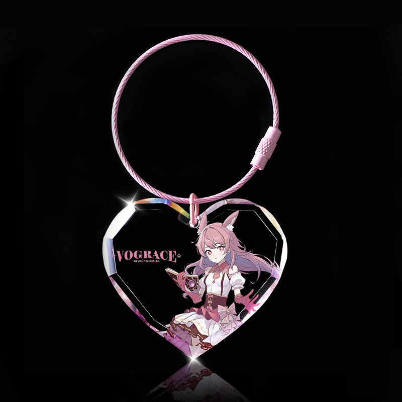Custom Acrylic Diamond Keychain