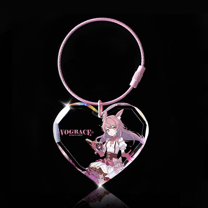 Custom Acrylic Diamond Keychain