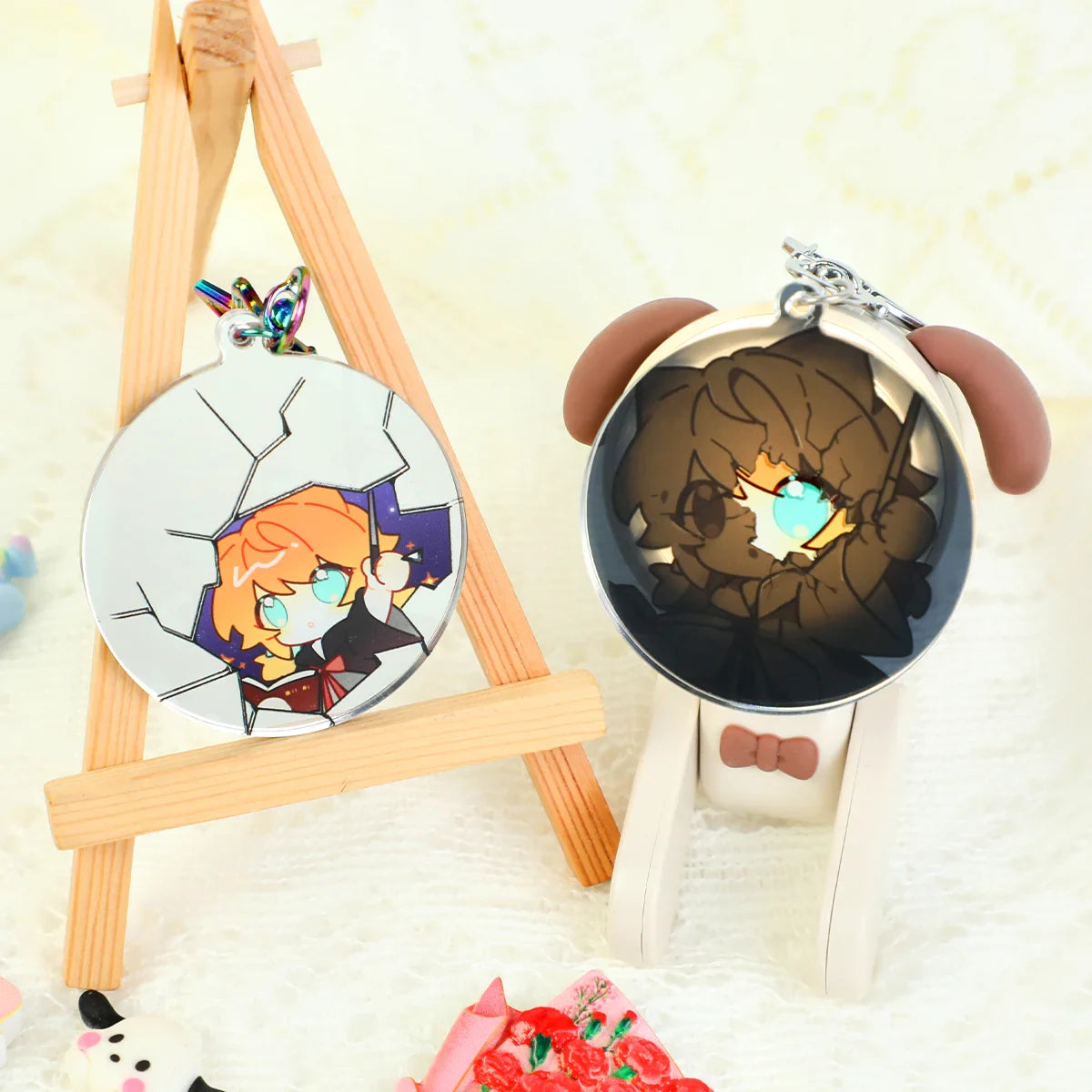 Custom Magic Mirror Perspective Acrylic Keychains – VOGRACE
