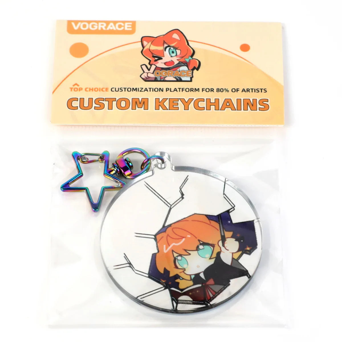 Magic Keys Keychains Custom Magic Mirror Perspective Acrylic Keychains – VOGRACE
