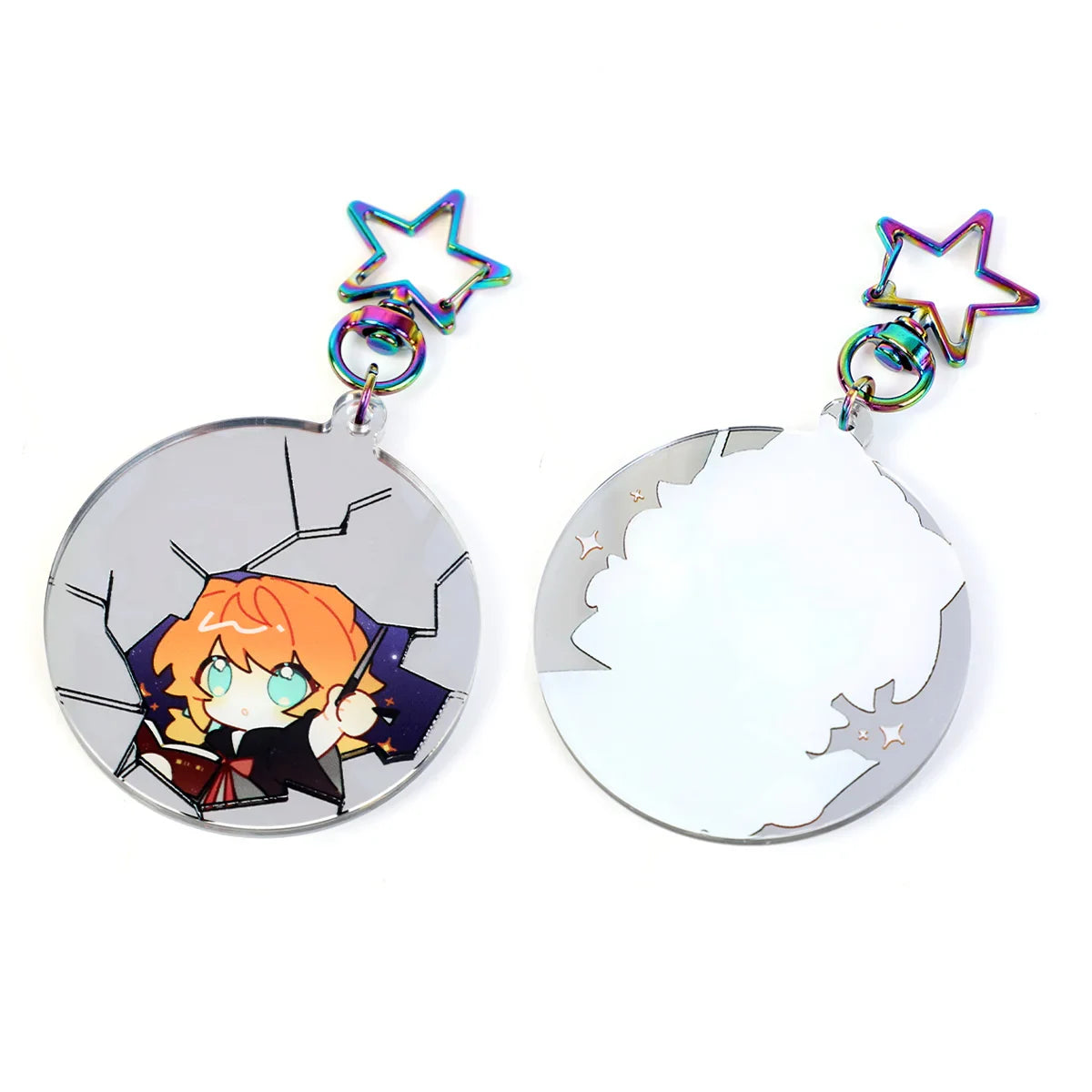Magic Keys Keychains Custom Magic Mirror Perspective Acrylic Keychains – VOGRACE