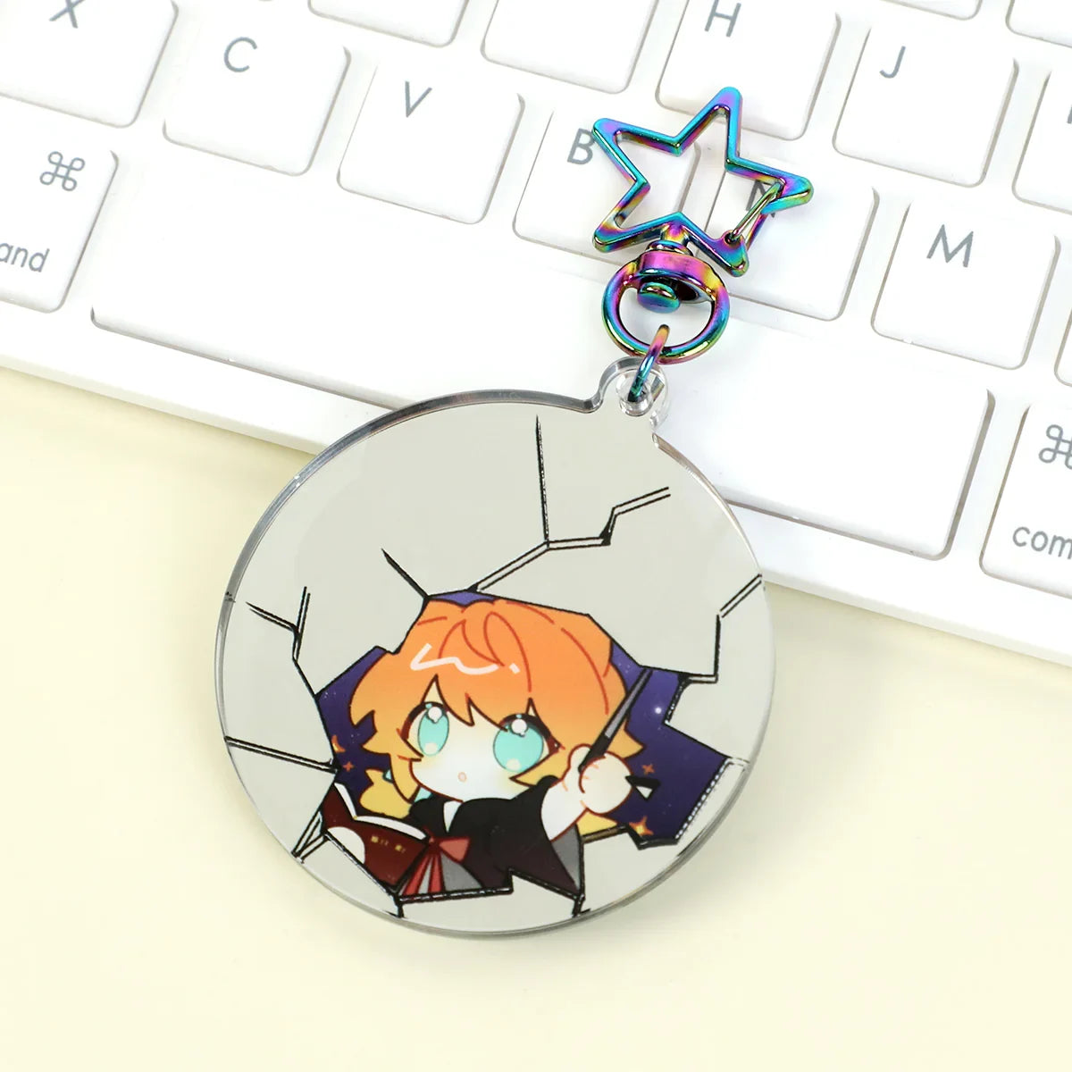 Magic Keys Keychains Custom Magic Mirror Perspective Acrylic Keychains – VOGRACE